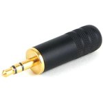 35HDBAU, Phone Audio Connector - 3 Contacts - Plug - 3.5 mm - Cable Mount - Gold ...