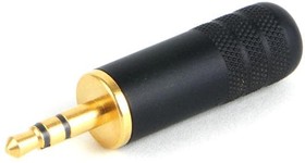 Фото 1/2 35HDBAU, Phone Audio Connector - 3 Contacts - Plug - 3.5 mm - Cable Mount - Gold Plated Contacts - Metal Body.