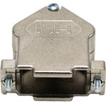 MHDU45ZK15-K, MHDU45 Series Zinc Angled D Sub Backshell, 15 Way, Strain Relief