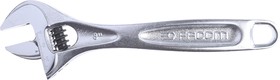 Фото 1/4 113A.8C, Adjustable Spanner, 206 mm Overall, 27mm Jaw Capacity, Metal Handle