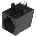 MHRJJ88NFRA, Гнездо, RJ45, PIN: 8, Конф: 8p8c, THT, угловой