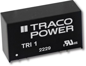 TRI 1-1213, Converter: DC/DC; 1W; Uin: 10.8?13.2V; Uout: 15VDC; Iout: 68mA; SIP8