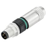 1784040001, Circular Connector, M8, Plug, Straight, Poles - 3, IDC, Cable Mount