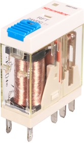Фото 1/10 RFT2CO024LT, (RFT2CO024LT), Реле, 2 группы переключающих контактов, 24VDC, 8A, тестовая кнопка, светодиодная индикация