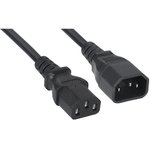 Кабель питания Filum FL-PC-C13/C14-C1-1.0-BK ПВС-АП 3x1.0 С13 - C14, 220/250В ...