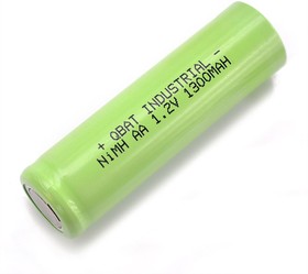 INDUSTRIAL H-AA1300, Аккумулятор промышленный NiMH(АА/HR06), 1300mAh 1.2В, 14,5*49,0mm(1шт.)