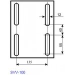 Тиски с высокими губками SVV-100 25000194