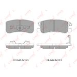 BD5507, К-кт колодок для диск. тормозов CITROEN C-CROSSER 07  ...