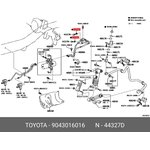 9043016016, Прокладка трубки масляной TOYOTA LAND CRUISER 200 (2008 ), LAND CRUISER PRADO 150 (2009 )