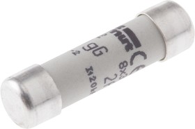 Фото 1/2 Q219227, 2A Ceramic Cartridge Fuse, 8 x 32mm