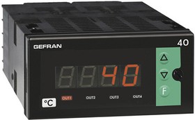 40T96-4-24-RRR0-301 (EX 40T96-4-24-RRR31, 40T96 On/Off Temperature Controller, 108 x 48mm, 3 Output Relay, 100 → 240 V ac/dc Supply Voltage