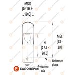 1616431080, Лампа накаливания ЛАМПА 12V R5W BA15S (10шт в упаковке)
