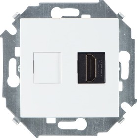 Розетка HDMI, белый 1591407-030