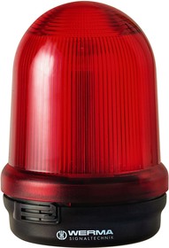 829.110.68, 829 Series Red Rotating Beacon, 115 230 V, Base Mount, LED Bulb