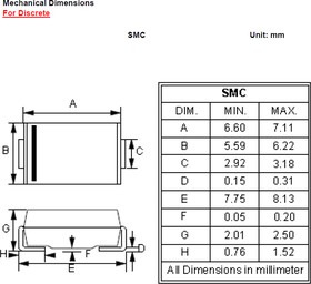 MURS4100C, Rectifiers FRED GPP Rectifier SMC T&R 3K