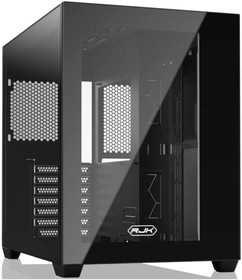 Фото 1/3 Корпус Raijintek PAEAN C7 BLACK (ATX; Type C + USB3.0 port; Tempered glass at side & front; 3.5 HDDx2 + 2.5 SSD/HDDx2; Dust filter on top &