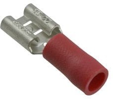 Фото 1/4 9-160483-5, PIDG Quick Disconnect Terminal 16-22AWG Phosphor Bronze Red RCP 21.38mm Tin Loose