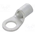 GS6-10, Non-Insulated Ring Terminal 6.5mm, M6, 10mm², Pack of 100 pieces