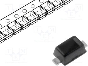 BZX584C15, Диод: стабилитрон; 0,2Вт; 15В; SMD; бобина,лента; SOD523