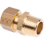 0105 12 21, Brass Pipe Fitting, Straight Compression Coupler ...
