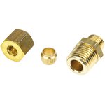0105 06 13, Brass Pipe Fitting, Straight Compression Coupler ...