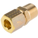 0105 08 13, Brass Pipe Fitting, Straight Compression Coupler ...