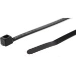 111-01960 T18R-PA66W-BK, Cable Tie, Inside Serrated, 100mm x 2.5 mm ...