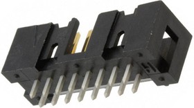 Фото 1/2 1761681-6, AMP-LATCH Series Straight Through Hole PCB Header, 16 Contact(s), 2.54mm Pitch, 2 Row(s), Shrouded