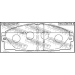 0101-KDH201F, Колодки тормозные передние
