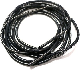 Фото 1/5 Спиральная пластиковая оплетка SWB 20-1, полиэтилен, размер 20, бухта 2.8 m, цвет черный PR4100900