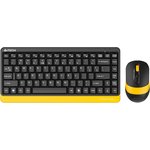 Клавиатура + мышь A4Tech Fstyler FG1110 клав:черный/желтый мышь:черный/желтый ...