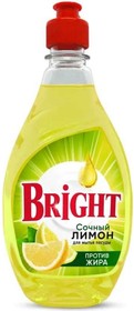 Фото 1/4 Гель для мытья посуды Bright Сочный Лимон, 450 мл BRI-0,45-2884