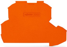 2000-2292, Торцевая / средняя пластина, для использования с клеммными колодками на DIN-рейку WAGO 2000