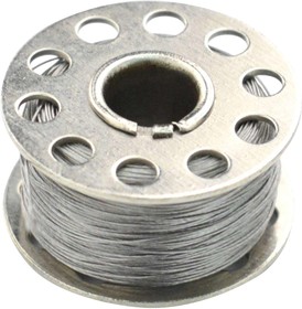 Фото 1/4 FIT0742, Sewing Thread, Conductive, Stainless Steel, 50 ohm to 60 ohm