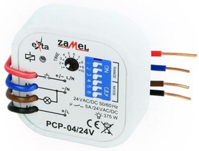 Фото 1/2 PCP-04/24V, Реле времени, 0,1с-10 дней, SPST-NO, 250ВAC/5А, Uпит: 24ВAC, 24ВDC