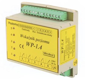 Фото 1/2 WP-1.4, Модуль: реле контроля уровня, уровень проводящей жидкости, DIN