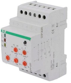 Фото 1/2 EPP-620, Модуль: реле контроля тока, ток AC, DIN, DPDT, 0-20с, IP20, 230ВAC