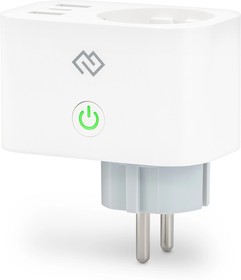 Фото 1/9 Умная розетка Digma DiPlug 500 EU Wi-Fi белый (DPL500)