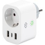 Умная розетка Digma DiPlug 500 EU Wi-Fi белый (DPL500)