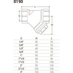 Фильтр сетчатый с барабаном из нержавеющей стали 3/4, 0190-2000G000