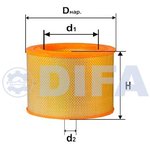 DIFA 4304, Элемент фильтрующий ЗИЛ-4331,133ГЯ воздушный DIFA