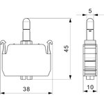 The block contact of the backlight with a white LED is 12-30 VAC. and fasting ...