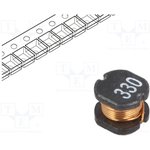 TCK-089, Дроссель: проволочный, SMD, 33мкГн, 230мОм, -40-125°C, ±20%, 880мА