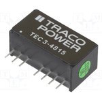 TEC 3-4815, Isolated DC/DC Converters - Through Hole 3W 36-75Vin 24V 125mA SIP8 ...