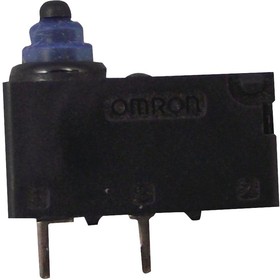 D2AW-A002D R, Sealed Ultra Subminiature Micro Switch D2AW, 100mA, 1NC, 1N, Pin Plunger