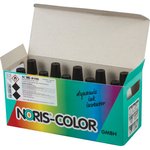 Краска штемпельная NORIS, черная, 50 мл (специальная для полиэтилена и ...