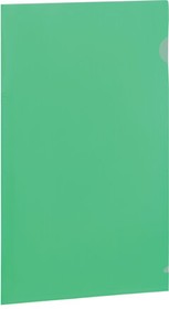 Фото 1/6 Папка-уголок BRAUBERG, зеленая, 0,10 мм, 223965