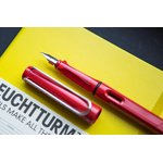 Ручка перьевая LAMY 016 safari, Красный, F, 4000181