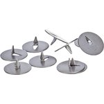 Кнопки канцелярские Глобус металлические,10 мм, 100 шт.в уп. карт/коробка