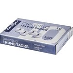 Кнопки канцелярские Глобус металлические,10 мм, 100 шт.в уп. карт/коробка